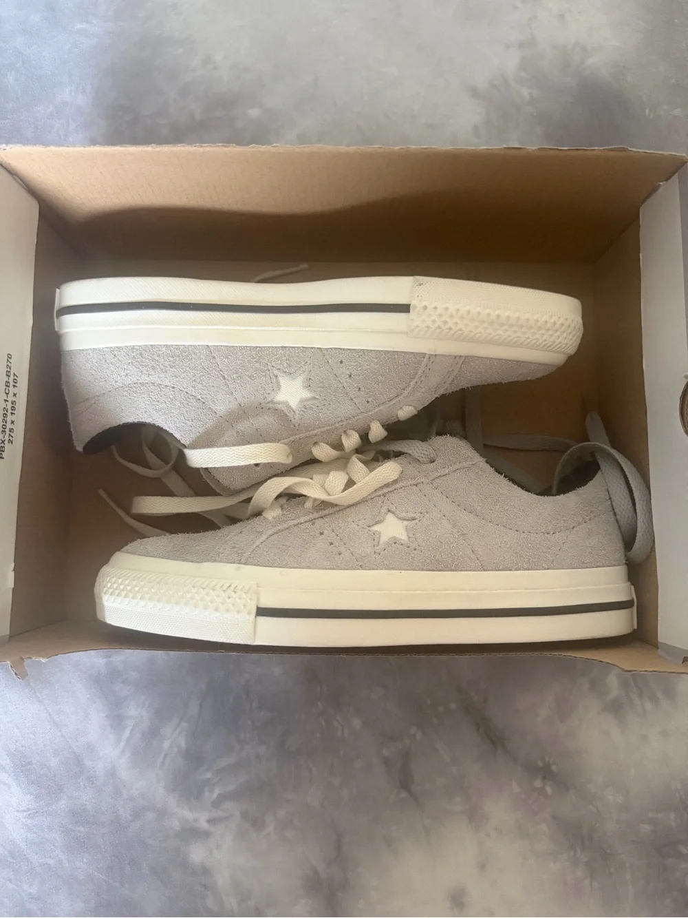 Converse One Star Low Top Sneakers - Light Gray Suede